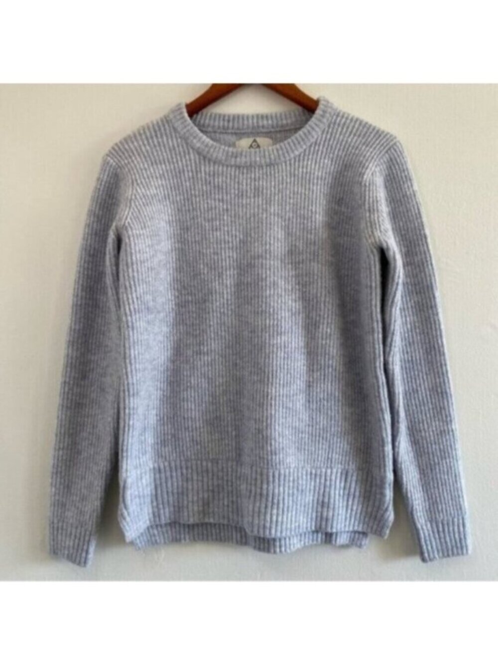 Urban Outfitters Sweater Womens Small Purple White Heather Boxy Unif Collab Crew